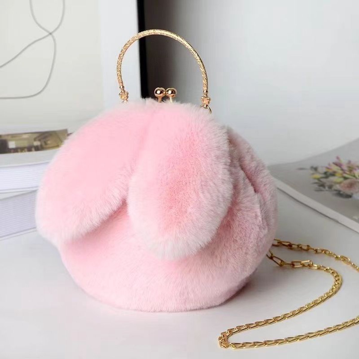 Women's Shoulder Bag - Handbag - Bags with Zipper - Women's Bag - Phone Bag - Shoulder Bag/Crossbody Bag - 20*30cm - Pink