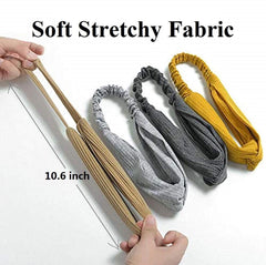 Hairbands - Set of 8 - Women's Hairbands - Twisted Elastic Hairbands - Plain Hairbands - Hair Accessories - Suitable for Girls, Sports and Yoga