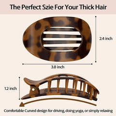 Women's Hair Clips - Curved Design - Perfect for Lying or Running - Matte Finish for a Secure Hold - Suitable for Thin or Thick Hair - 4 Pieces