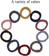 10 Piece Hair Elastic Set – Soft Elastic Hairbands with Pattern – Suitable for Thick, Fine & Curly Hair – Hair Accessories for Girls