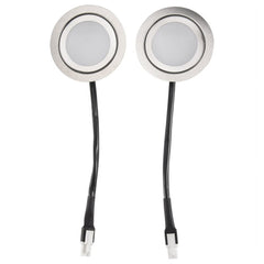 2pcs Range Hood LED Light Bulbs, Stainless Steel Recessed Kitchen Range Hood Light Replacement
