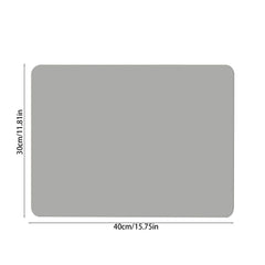 Dish Drying Mat, 12x16" High Absorbent & Soft Dish Drainer, Diatomite Drying Matt Kitchen Counter for Kitchen Countertops, Sinks, Draining Racks, Drying Mat Gray