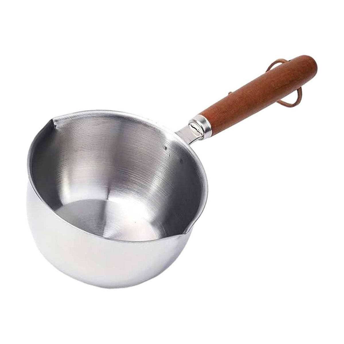 Stainless Steel Oil Strainer Pot with Wooden Handle Kitchen Cooking Oil Container Grease Storage Can for Kitchen Cooking
