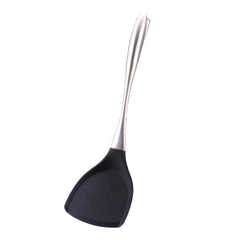 1 Pcs Silicone Spatula with Stainless Steel Handle, Non-Stick Heat-Resistant Kitchen Turner for Cooking Baking Frying