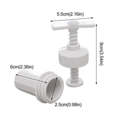 1 Pack Garlic Press, Plastic Manual Garlic Crusher Mincer with Peeler, Hand Twist Kitchen Garlic Chopper Tool for Home Cooking