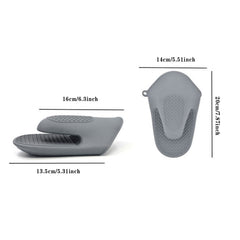 1Pc Mini Silicone Oven Mitt, Heat Resistant Oven Glove for Kitchen Cooking and Baking, Black