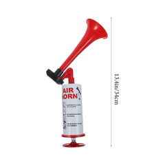 1 Pack Air Horn Pump Hand Horn Sounds Maker Red ABS, 34X5Cm