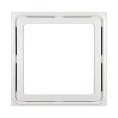Bathroom Exhaust Fan with LED Lights White ABS, 30x30cm