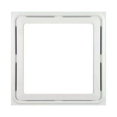 Bathroom Exhaust Fan with LED Lights White ABS, 30x30cm
