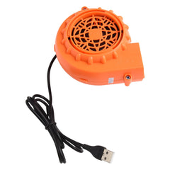Portable USB Powered Mini Fan Blower for Inflatable Costume and Toys, Orange