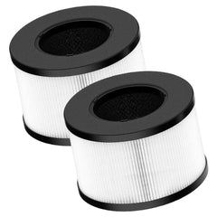 2 Pack BS03 HEPA Filter Replacement Compatible with Slevoo Air Purifier, 3 in 1 Filtration System
