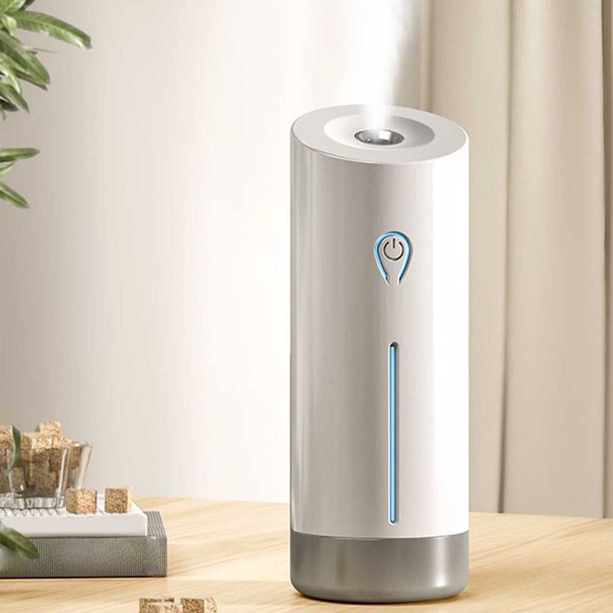 USB Powered Waterless Aroma Diffuser, 50 mL Adjustable Scent Machine with Timer and LED Display for Bedrooms, White