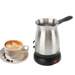 5 to 6 Cup Electric Turkish Greek Coffee Maker Machine, Stainless Steel Coffee Pot, 600ML