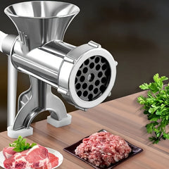 Manual Meat Grinder Stainless Steel with Tabletop Clamp Heavy Duty Sausage Maker Vegetable Crusher Kitchen Gadget