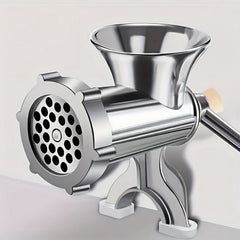 Manual Meat Grinder Stainless Steel with Tabletop Clamp Heavy Duty Sausage Maker Vegetable Crusher Kitchen Gadget