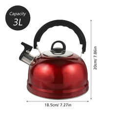 Whistling Tea Kettle, 1 Pack, 9.1 Inch Stovetop Teapot for Stove Top
