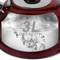 Whistling Tea Kettle, 1 Pack, 9.1 Inch Stovetop Teapot for Stove Top