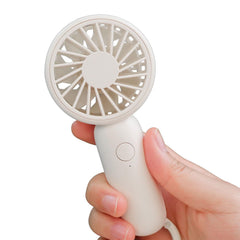 Portable Mini Handheld Fan,3 Adjustable Wind Speeds, Battery Powered, USB Rechargeable Fan for Home Office Bedroom and Outdoor
