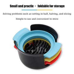 egg slicer for hard boiled eggs is suitable for boiled eggs, stainless steel wire, 3-in-1 multi-functional stainless steel egg cutter
