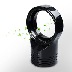 2 pcs Bladeless Desk Fan, Portable Quiet Office Fan, 2 Speeds, Easy to Clean, Small Tabletop Personal Fan for Office