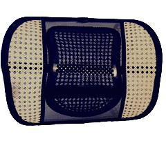 Universal Mesh Back Support - BLACK & BEIGE