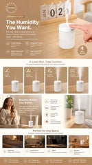 8 Pack White & Pink USB Humidifier Mixed Bulk Set