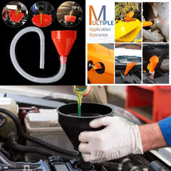 12 Piece Flexible Funnel Set with Filter for Car and Kitchen