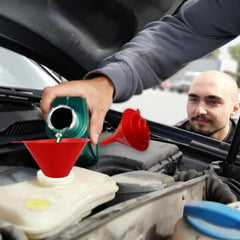 12 Piece Flexible Funnel Set with Filter for Car and Kitchen