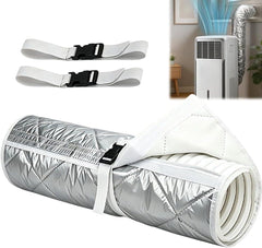 Portable Air Conditioner Hose Cover, Insulated Exhaust Hose Protective Cover with Zipper Straps for AC Unit, 150x53cm