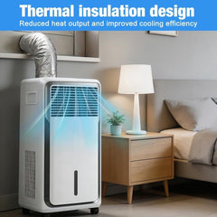 Portable Air Conditioner Hose Cover, Insulated Exhaust Hose Protective Cover with Zipper Straps for AC Unit, 150x53cm