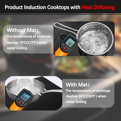 Induction Hob Protector Mat Magnetic Silicone Heat Resistant Scratch Protector Cooktop Cover, 60x52cm