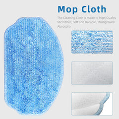Replacement Parts for MAMNV BR150 BR151 BR152 BR153 BR154 also Fit ZCWA, GTTVO, ONSON, SHELIKI Robotic Cleaners: 4 Side Brushes, 4 HEPA Filters, 2 Mop Pads