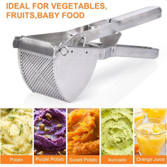 Potato Ricer,  Stainless Steel Potato Masher for Commercial and Home Use
