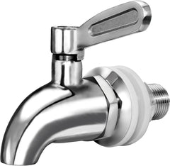 Updated More Durable Beverage Dispenser Replacement Spigot,Stainless Steel Polished Finished, Water Dispenser Replacement Faucet, fits Berkey and Other Gravity Filter Systems as Well