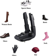 Portable Electric Shoe Glove Boot Dryer Warmer with Folding and Drying Rack