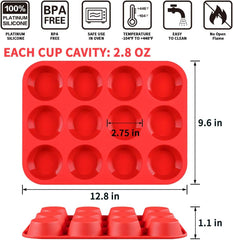 12-Cup Muffin Pan & Mini 24-Cup Cupcake -