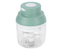 Mini Vegetable Cutter 250ml Electric Garlic Masher Crusher Grinder Kitchen AccessoryGreen
