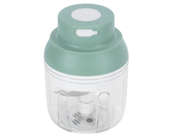 Mini Vegetable Cutter 250ml Electric Garlic Masher Crusher Grinder Kitchen AccessoryGreen