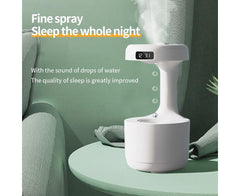 Anti-gravity water droplet backflow humidifier aromatherapy machine large-capacity mist essential oil office bedroom home sprayer white