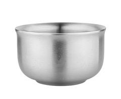 Stainless Steel Double Wall Insulated Round Rice Soup Bowl Kitchen Tableware-12.5cm