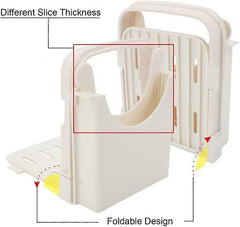 Adjustable Bread Slicer - Foldable Loaf & Toast Cutter