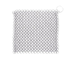 Stainless Steel Cast Iron Skillet Cleaner Chainmail Scrubber-6inch