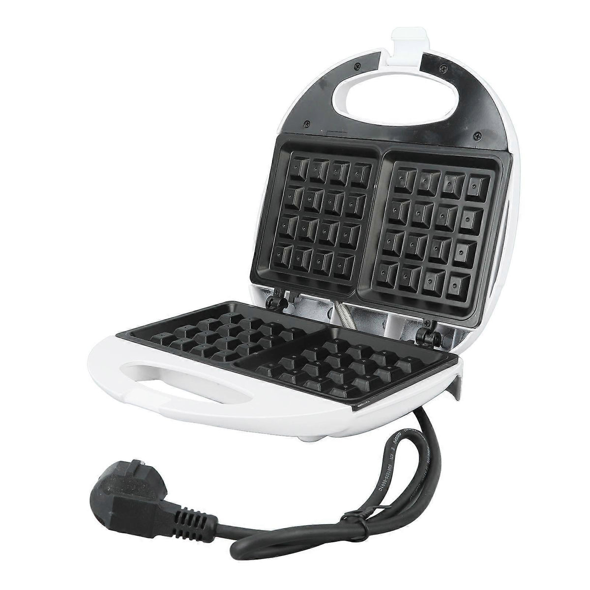 750W Mini Waffle Maker - Nonstick Aluminum Alloy Waffle Iron for Breakfast, Easy to Use