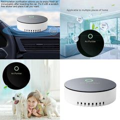 USB Rechargeable Small Air Purifier for Desk & Car, Compact Air Cleaner