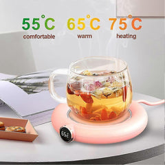 Rose USB Coffee Mug Warmer, 3 Temp Electric Cup Warmer