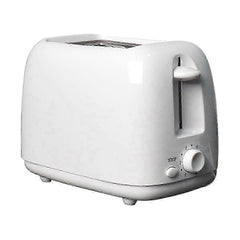 Stainless Steel 2-Slice White Toaster, Wide Slot, Adjustable Browning