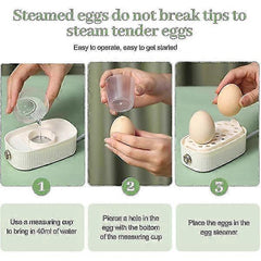 2-Egg Compact Electric Egg Cooker for All Cooking Styles