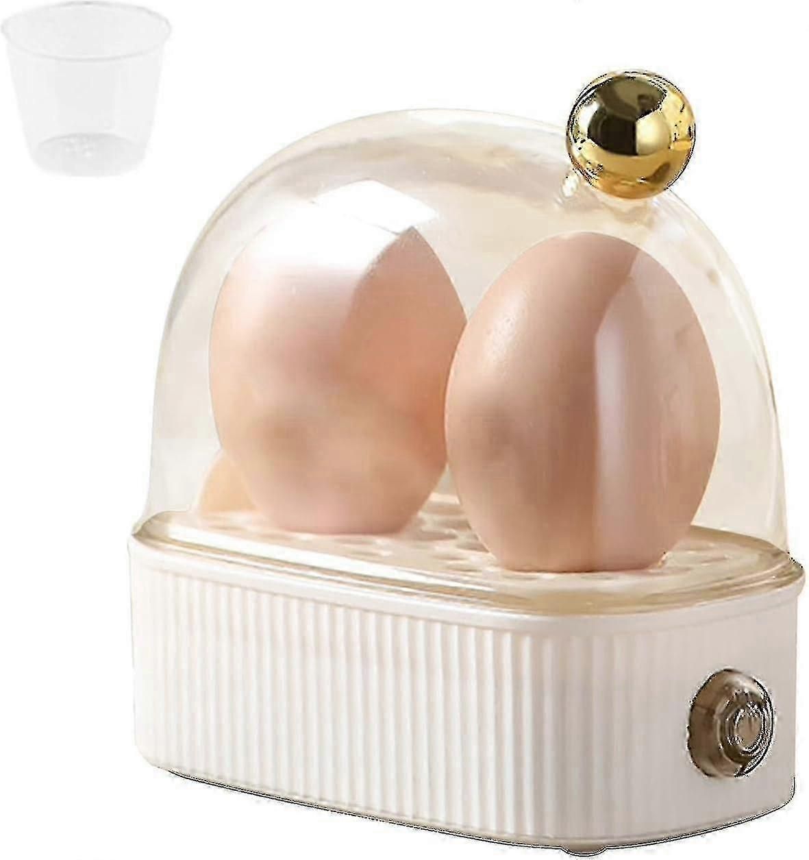 2-Egg Electric Egg Steamer, Compact Size for Home Use