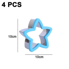 4pcs Sandwich Cutter and Sealer Set Bread Pancake Cookie Cutters