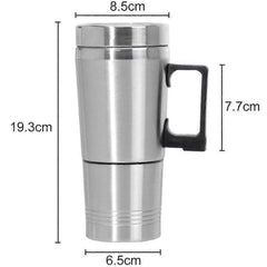 12V Electric Kettle Stainless Steel Tea Coffee Maker warmer for Car Camping